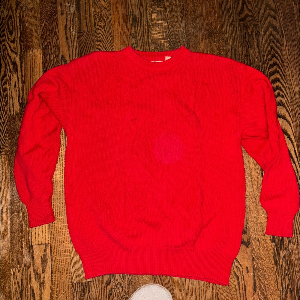 Fox Collection 1970s Cable Sweater